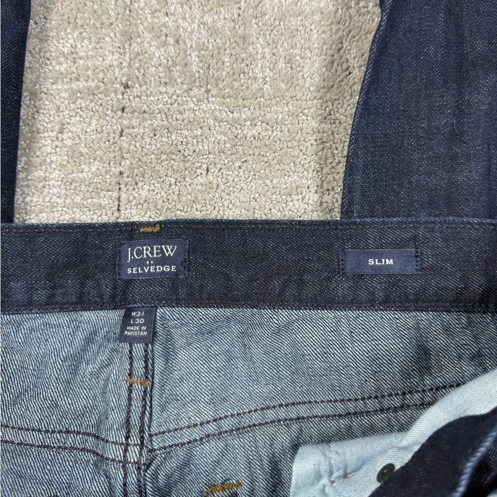 J. Crew Selvedge Denim Mens Blue Slim Jean 31x30